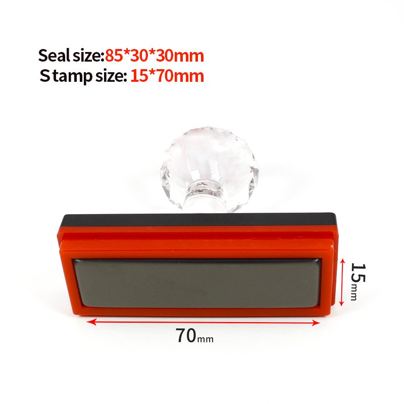 Manufacturing Personalized Round Crystal handle Pre Inked Teacher Custom Logo Flash Stamp
