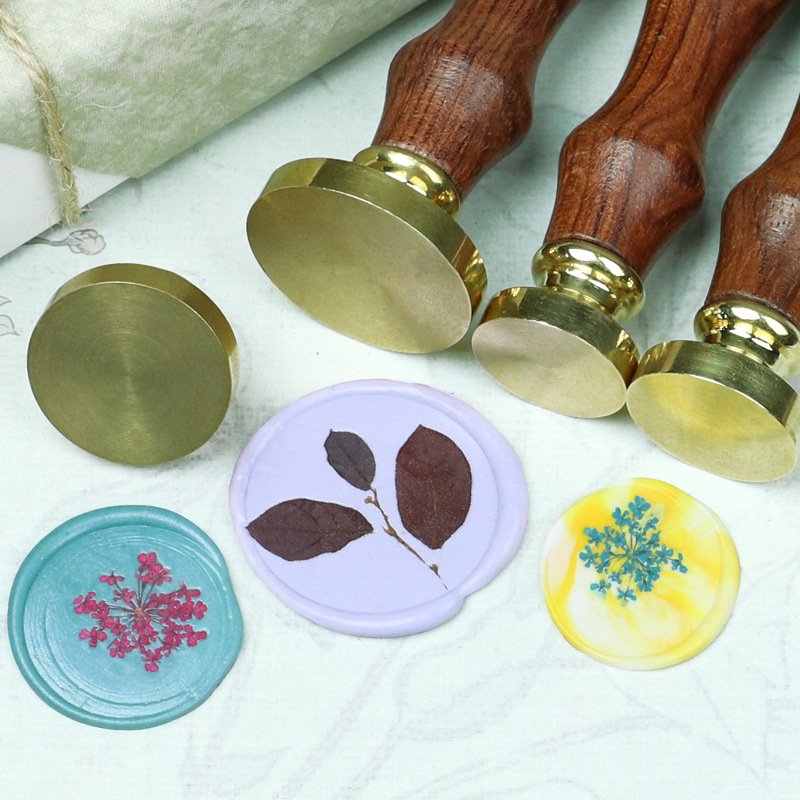 wooden handle blank head sealing Wax Seal stamp
