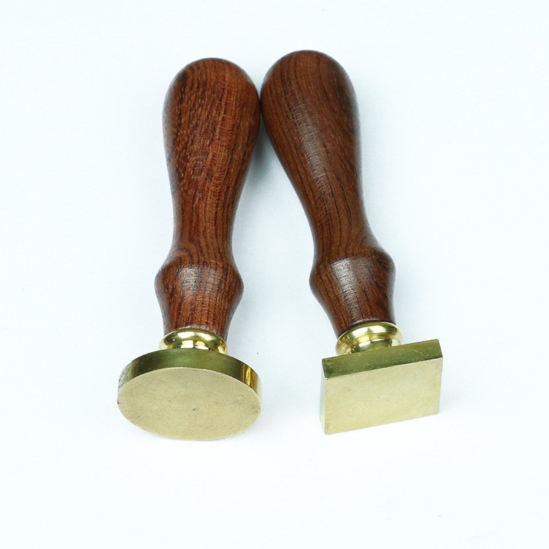 wooden handle blank head sealing Wax Seal stamp