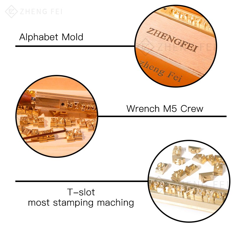 Brass Stamping Flexible Letters Numbers Alphabets Leather DIY LOGO Embossing Brass Letter Stamp For Hot Foil Stamping Machine