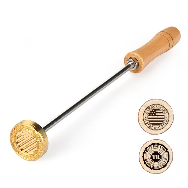 30cm diy logo custom Wood Branding Iron Burning Stamp Hot Stamp BBQ Heat burning Stamp for Wood and Leather and cake and gif