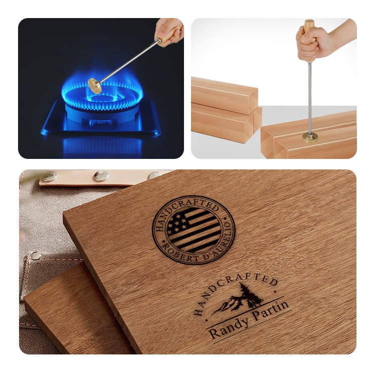 30cm diy logo custom Wood Branding Iron Burning Stamp Hot Stamp BBQ Heat burning Stamp for Wood and Leather and cake and gif