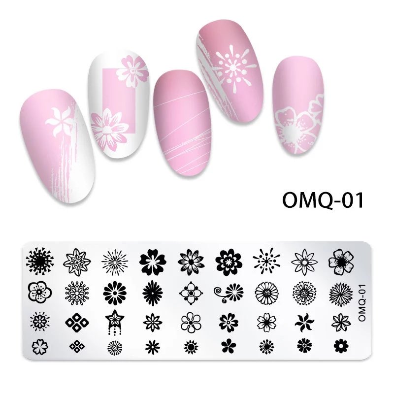 12 Styles Design Nail Beauty Stainless Nail Art Stamp Polish Stamping Plates Nail Stamp Plate
