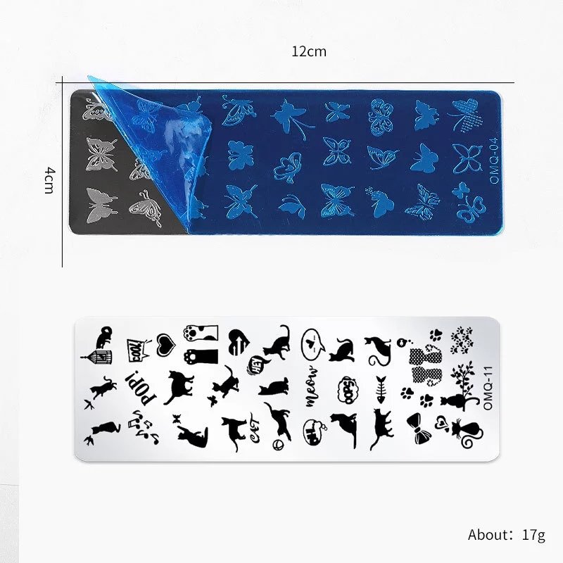 12 Styles Design Nail Beauty Stainless Nail Art Stamp Polish Stamping Plates Nail Stamp Plate