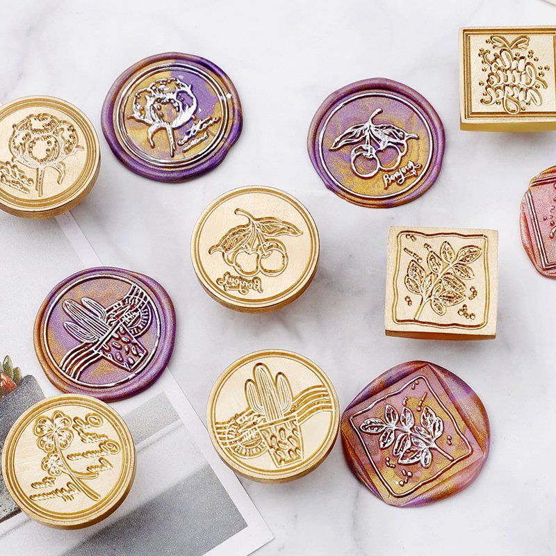 Vintage Lacquer Wax Personalized Seal Head Brass Carving Material Envelope Invitation Stamp Manufacturer Wholesale