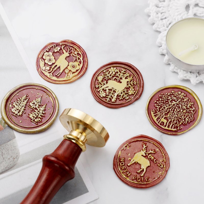 Vintage Lacquer Wax Personalized Seal Head Brass Carving Material Envelope Invitation Stamp Manufacturer Wholesale