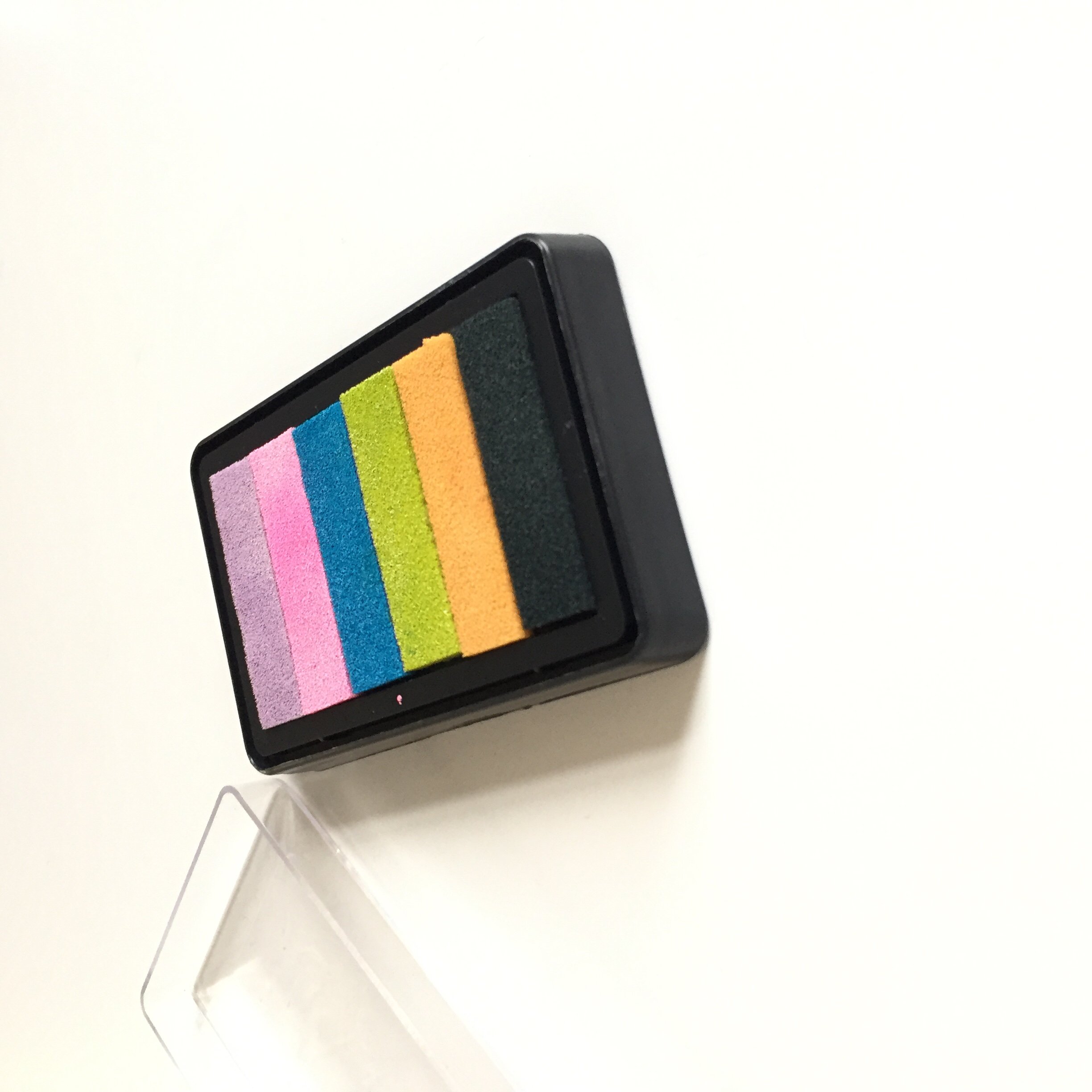High-quality custom stamp pad OEM 6-color rectangular ink pad Safe and non-toxic ink Support pattern/ink color customization