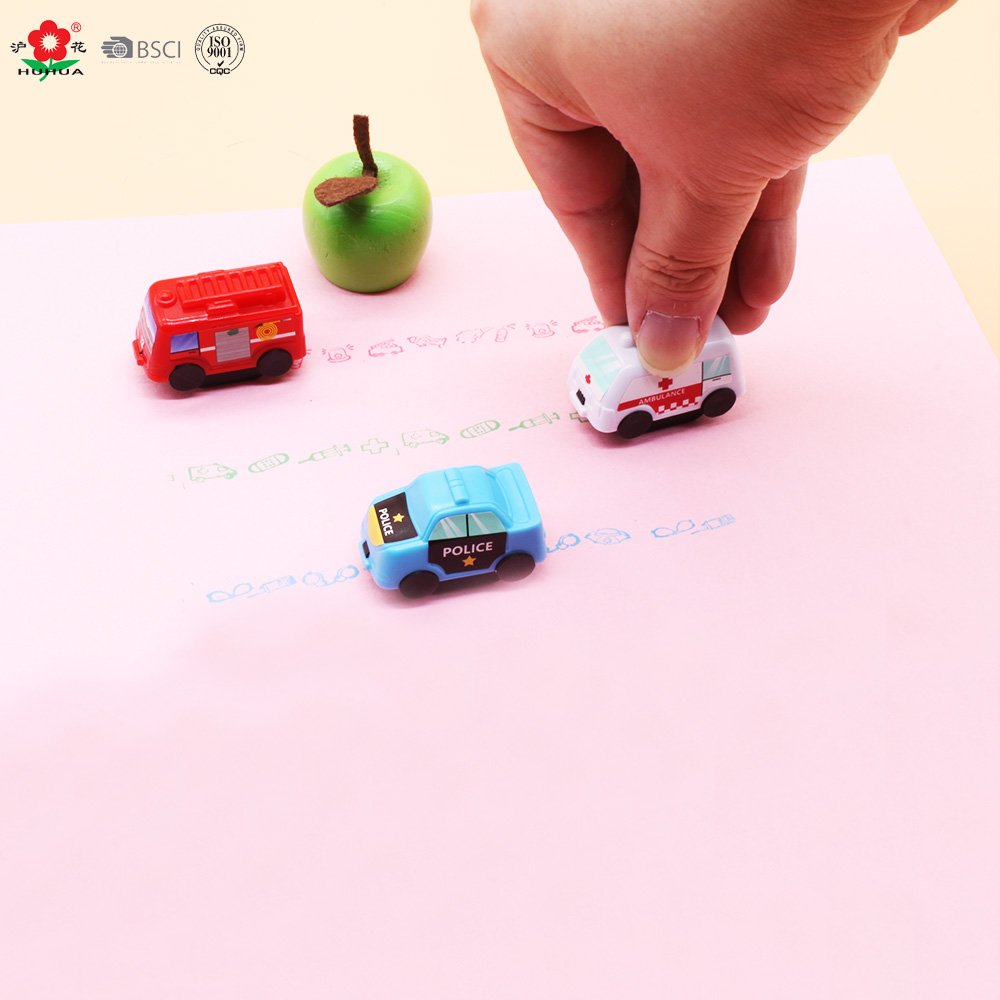 Hot Sale Nontoxic Stamp Toy Vehicle Rolling Stamp For Kids