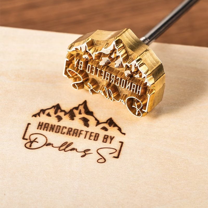 Custom Branding Iron Cake Bread Burger Stamp Brass Molds Personalized Gift Baking Copper Brass Stamp Branding Iron Stamp