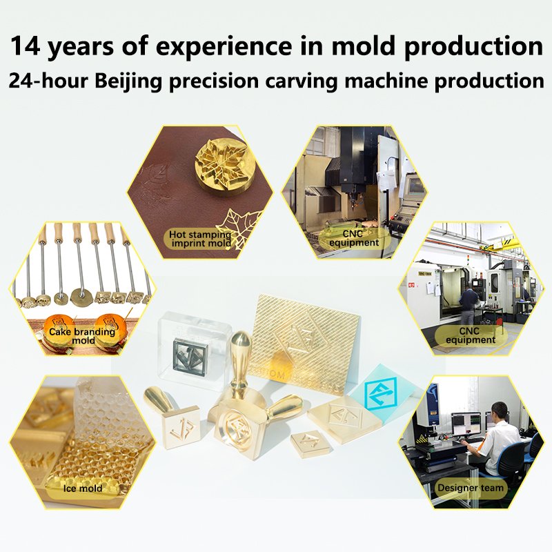 Own Logo Party Ice Stamp OEM Custom Meat DIY Personalized Brand Iron Replaceable Head Barbecue Tools And Stamps