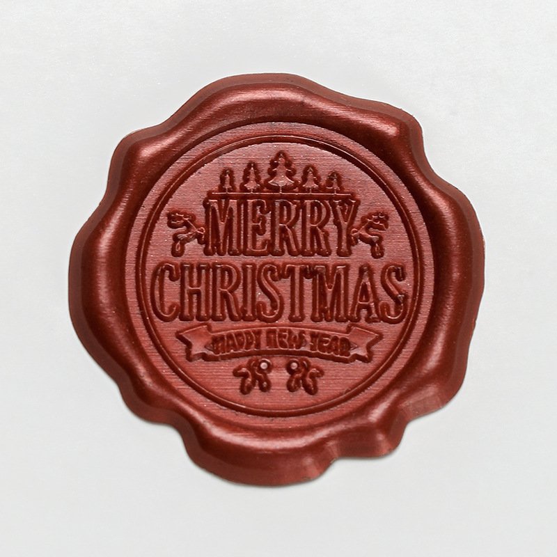 China Manufacturer Personalized Door to door Shipping Wax seal Decorative Wedding Debossed Custom wax seal stamp sticker