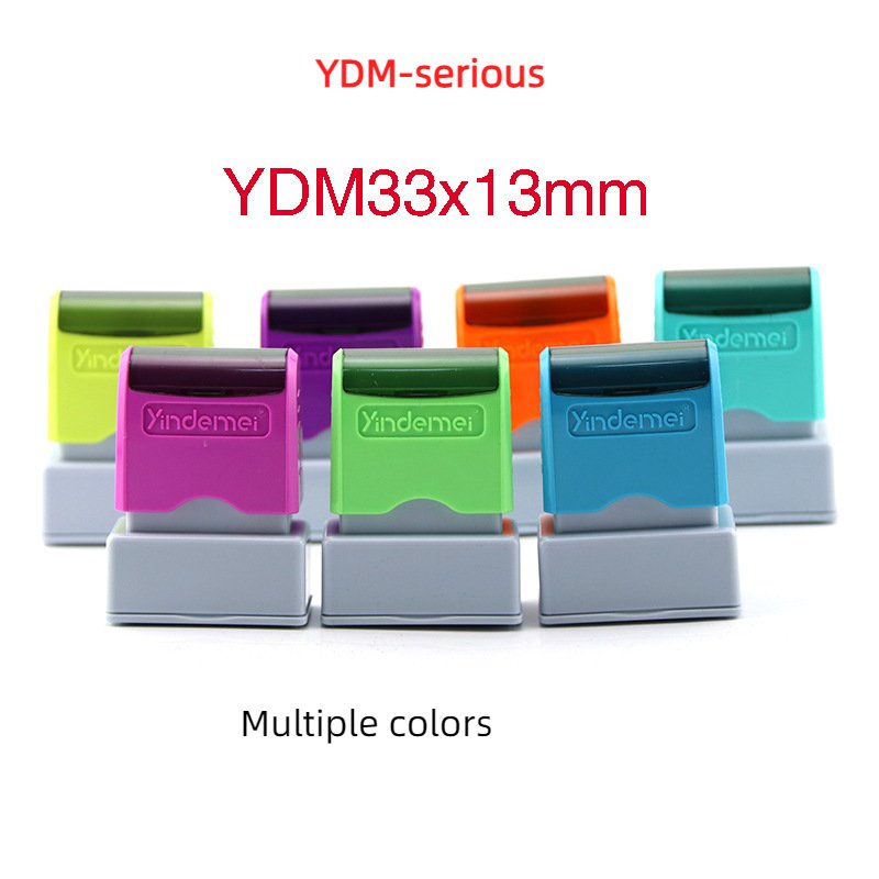 YDM33X13mm Cute Toy Children Pre Ink Stamp Pocket Custom Logo Name Signature Helper Teacher Flash Stamps