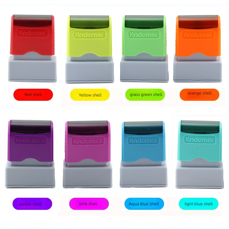 YDM33X13mm Cute Toy Children Pre Ink Stamp Pocket Custom Logo Name Signature Helper Teacher Flash Stamps