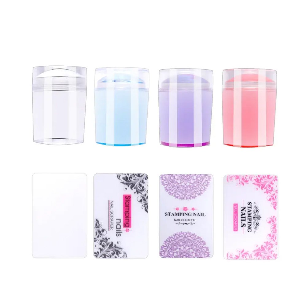 3.8cm Silicone Nail Art Stamper with Unique Eye-catching Designs for Creative Nail Art Creations