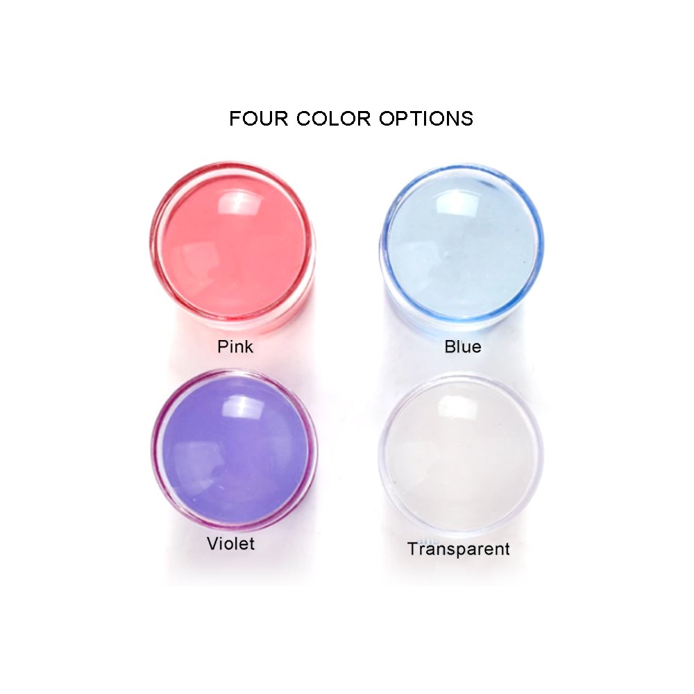 3.8cm Silicone Nail Art Stamper with Unique Eye-catching Designs for Creative Nail Art Creations