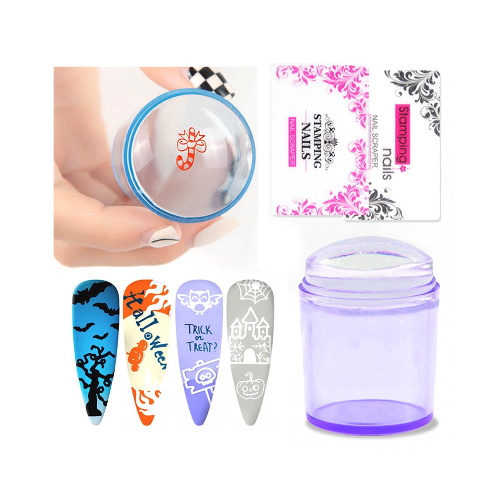 3.8cm Silicone Nail Art Stamper with Unique Eye-catching Designs for Creative Nail Art Creations