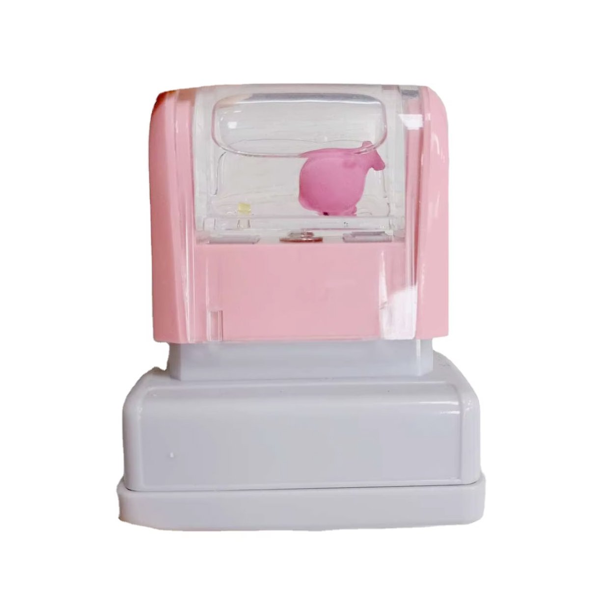 Manufacturer supply pink handle flash foam photosensitive seal Hongtu clothes flash stamp