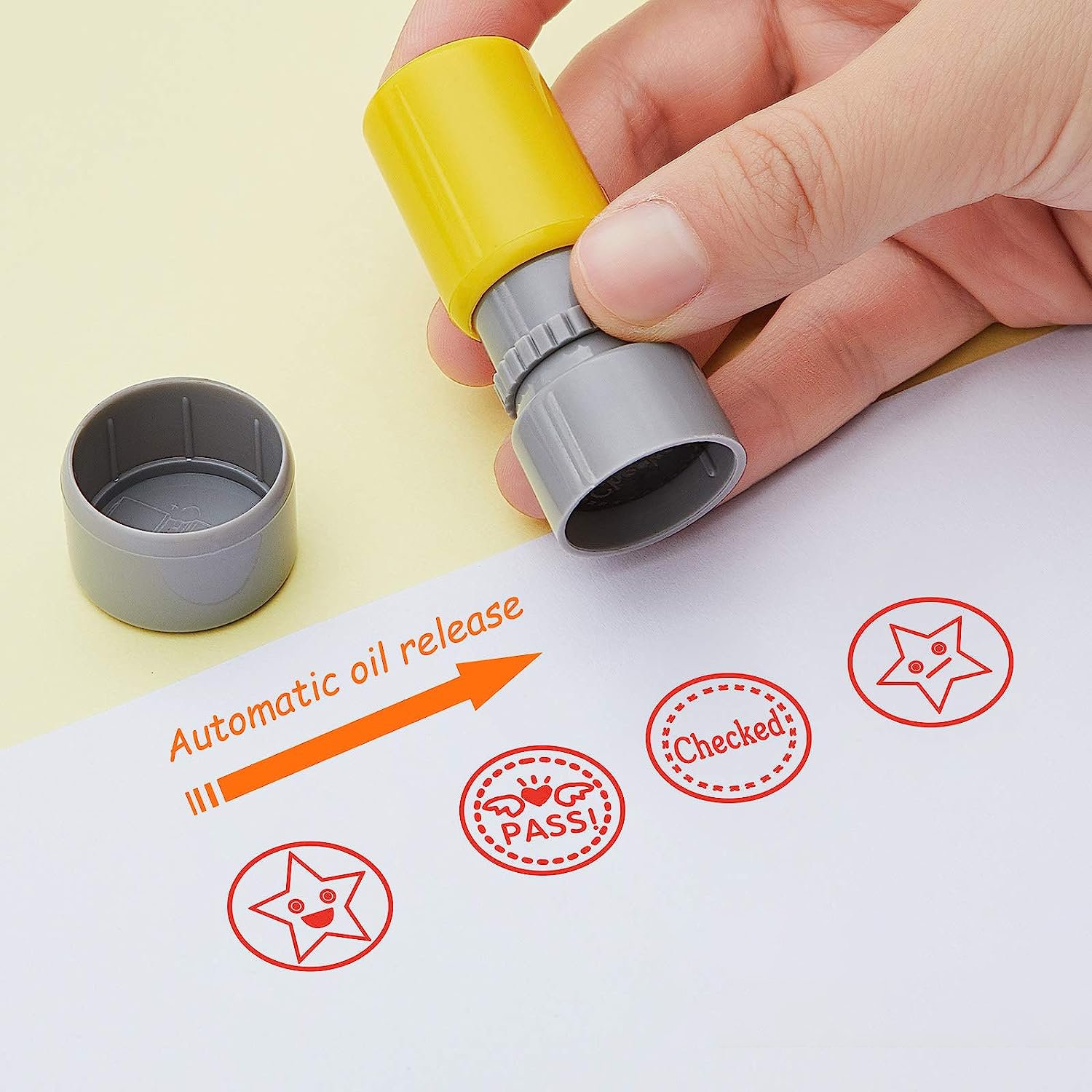 Fast delivery personalized custom design teacher supplies stamps reward rubber stamps for teachers