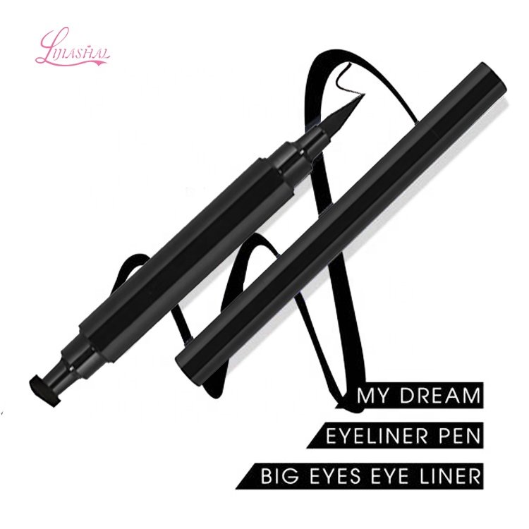 new style individual for young girls wholesale private label black stamp eyeliner with diamond stamp
