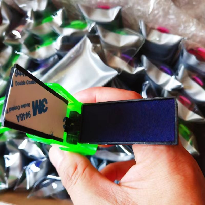 Hot sale self inking signature pocket flash stamps With assorted mount Colors pre inked pocket stamp.