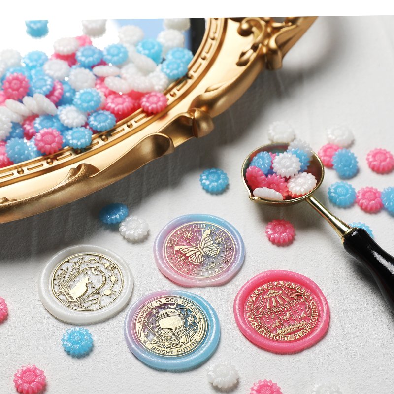 Sealing wax Sunflower sealing wax bead 0.5kg Stamp wax sealing material Gift wrapping Manual DIY