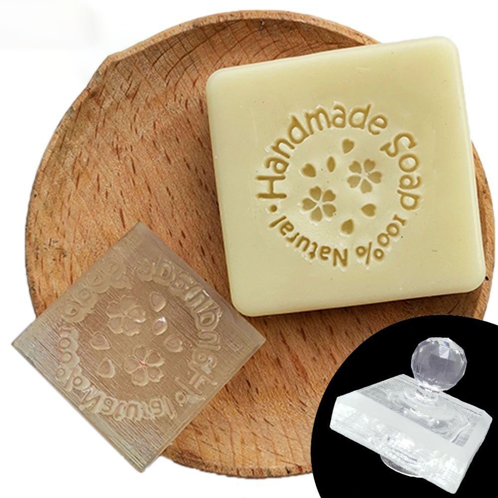 Acrylic Transparent Handmade Soap Stamp Words Embossing Stamp Personality Resin Crafts Acrylic Chapters