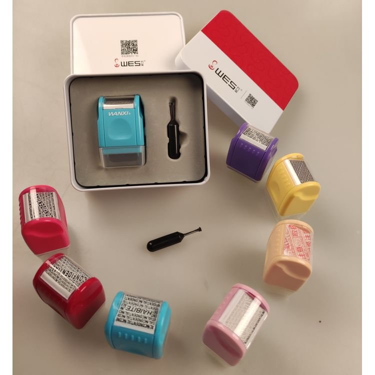 Factory direct sale Roller Stamp for Personal Information Privacy Seal DurableTheft Protection Stamp