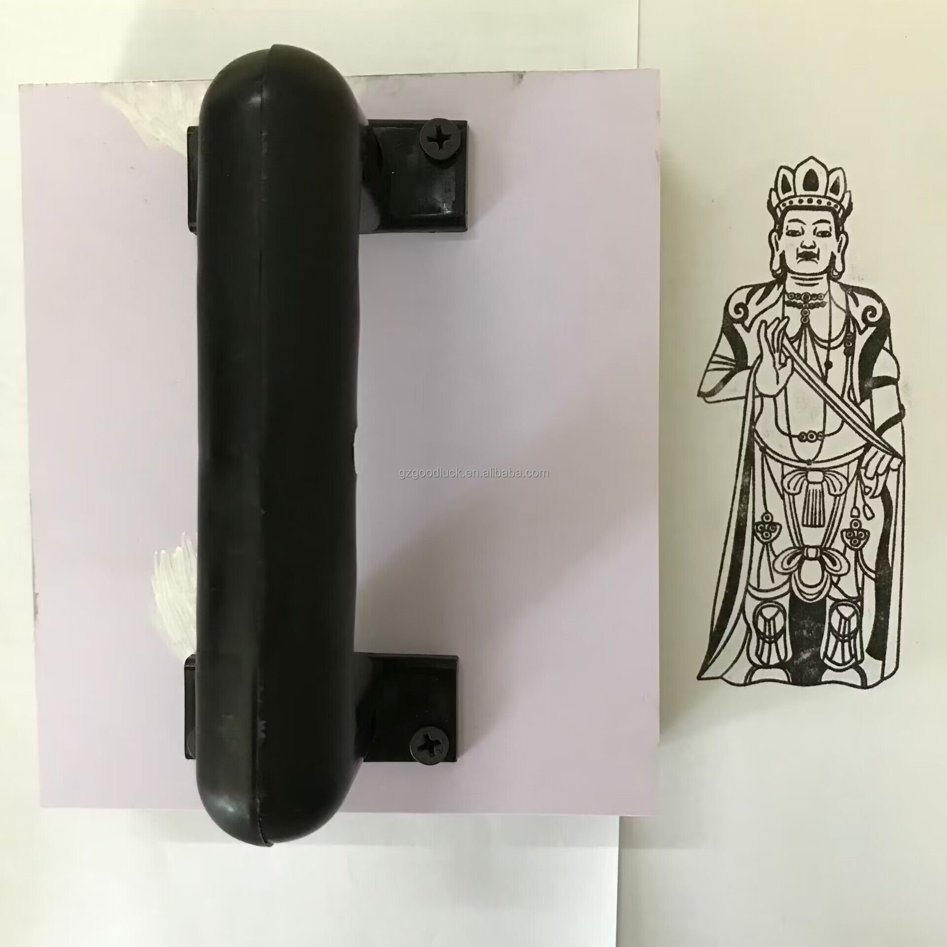 Scenery spot pattern big rubber stamp/Custom Large Stamp City Landmark