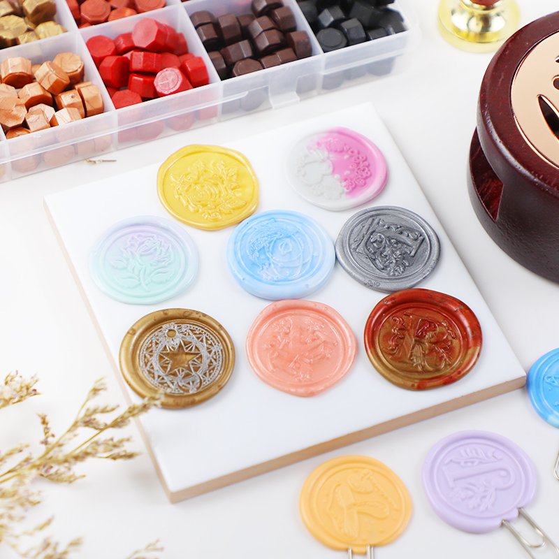luxury self adhesive wax stamp stickers,envelope label rectangle wax sticker,3d embossed custom wedding wax seal stickers