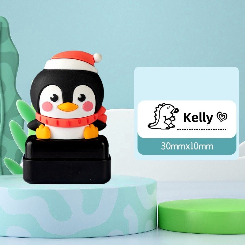 Personalized Toy Flash Stamps Cartoon Name Stamps for Clothing Kids