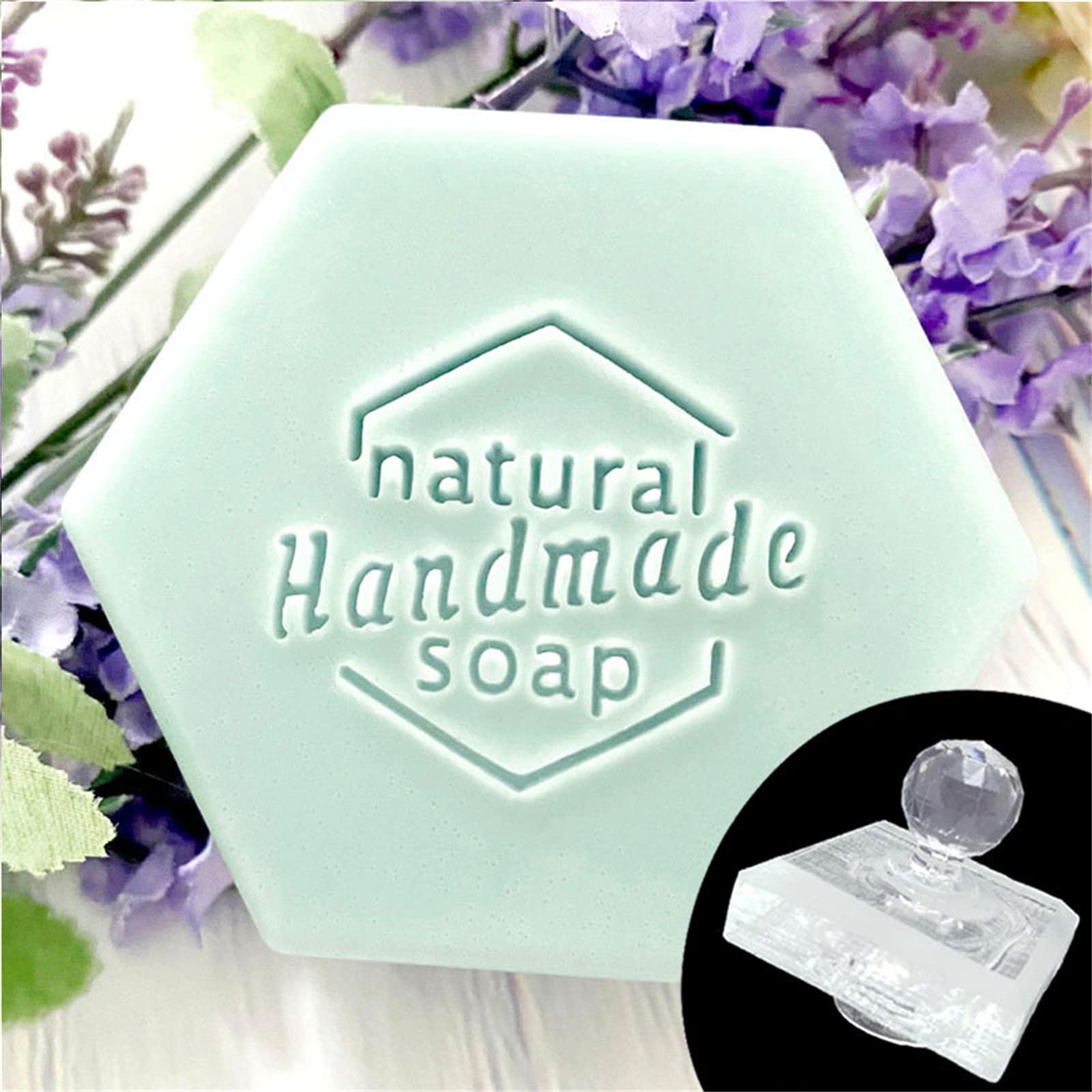 Customized square soap stamp factory wholesale DIY Gift Custom Stamp for soap