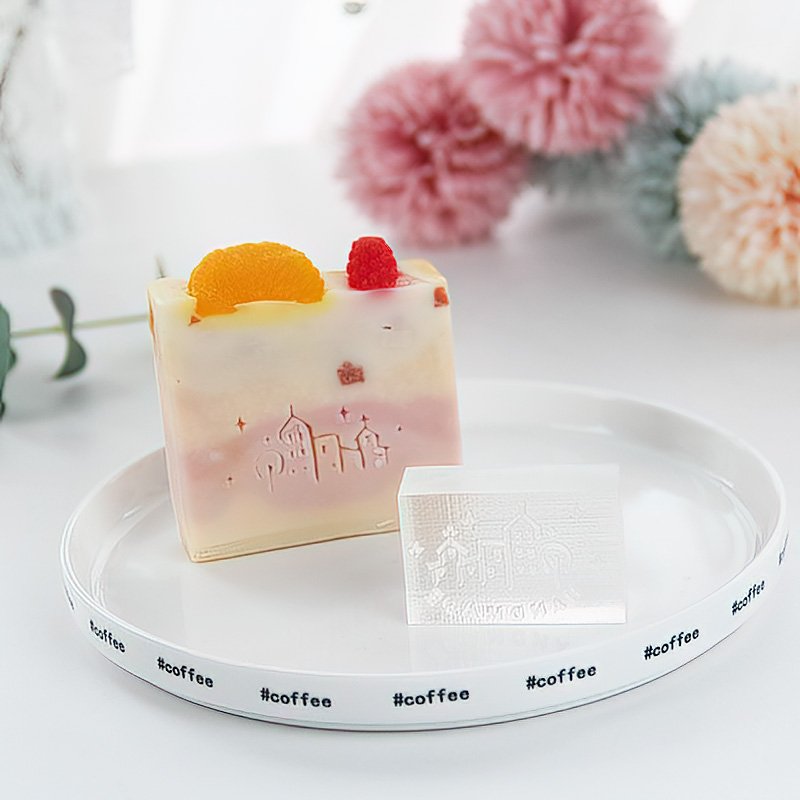 Customized square soap stamp factory wholesale DIY Gift Custom Stamp for soap