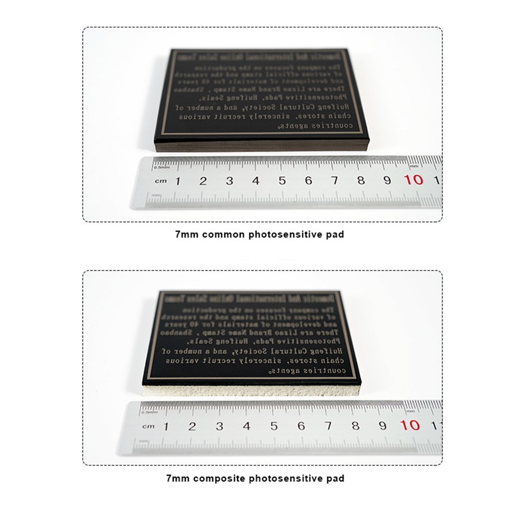 2 3 4 7mm pad cushion making photosensitive pre inking flash stamps pads foam flash stamp foam