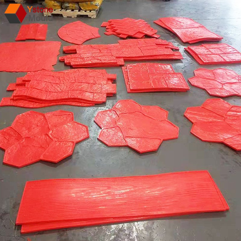Concrete Cement Roller Stamped Imprint Molds Stamp Mats
