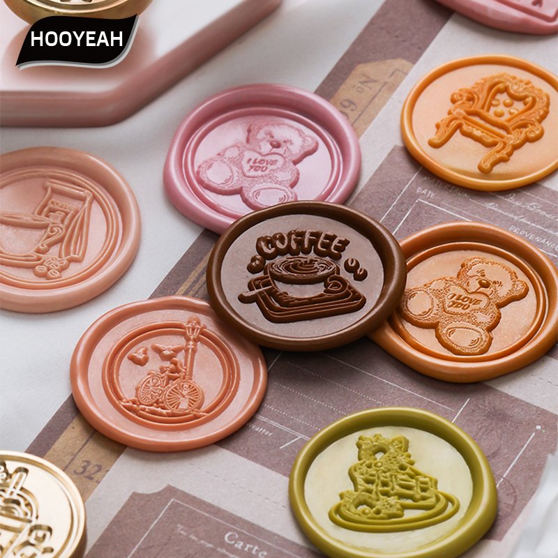 Afternoon Tea Series Stamp Metal Printing Embossed Stamp Head Invitation Letter Envelope Manufacturer Wholesale