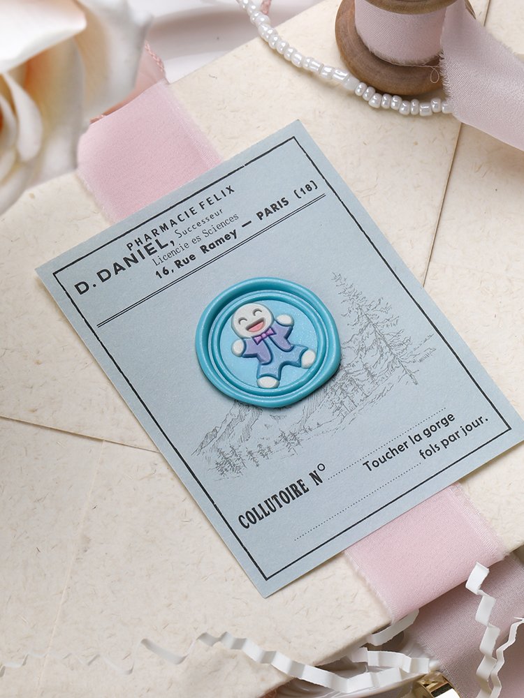 Afternoon Tea Series Stamp Metal Printing Embossed Stamp Head Invitation Letter Envelope Manufacturer Wholesale