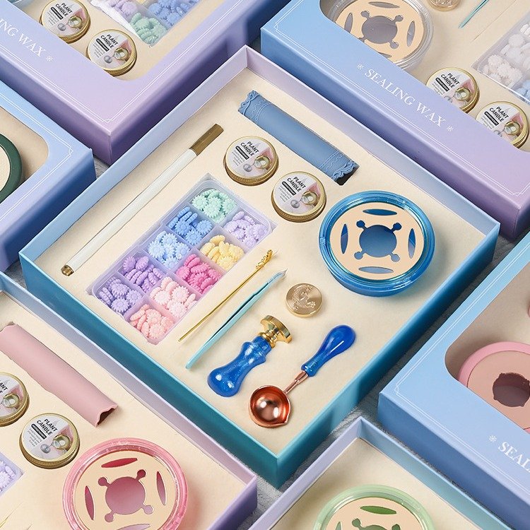 New Bubble Gift Box Transparent Skylight Beginner's Complete Tool Set Fire Paint Seal Wax Particle Seal Head Furnace Set