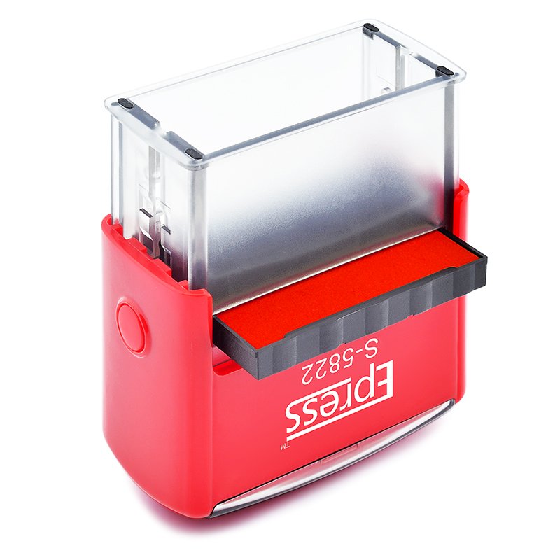 High Quality Selfinking Stamp 58 * 22 mm Rectangle Rubber Office Seal Automatic Stamps Fiscal Personal Logo Self Inking Stamp