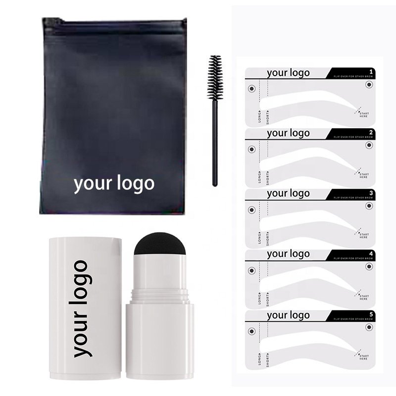 2024 Wholesale News Cream Eyebrow Stamp Eyebrow Stencil Stamp Kit With Private Label