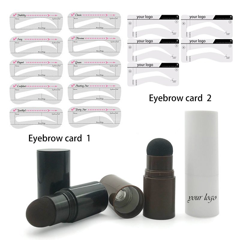 2024 Wholesale News Cream Eyebrow Stamp Eyebrow Stencil Stamp Kit With Private Label