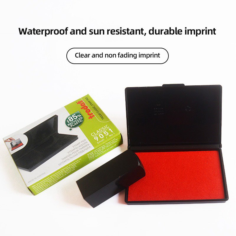 High quality stamp pad in red, blue, black, and multiple colors Trodat