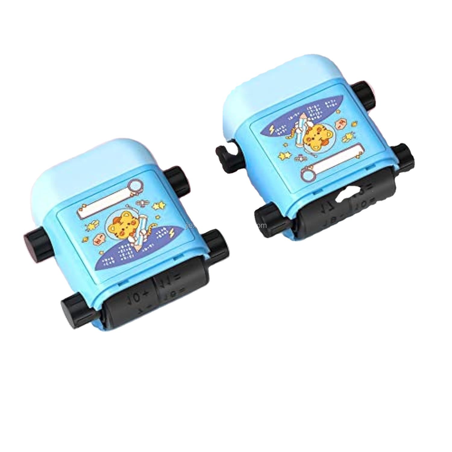 Portable Math Rolling Stamps for Kids 2 in 1 Math Stamp Addition & Subtraction Practice Stamps within 100 Dual Head Learning Toy