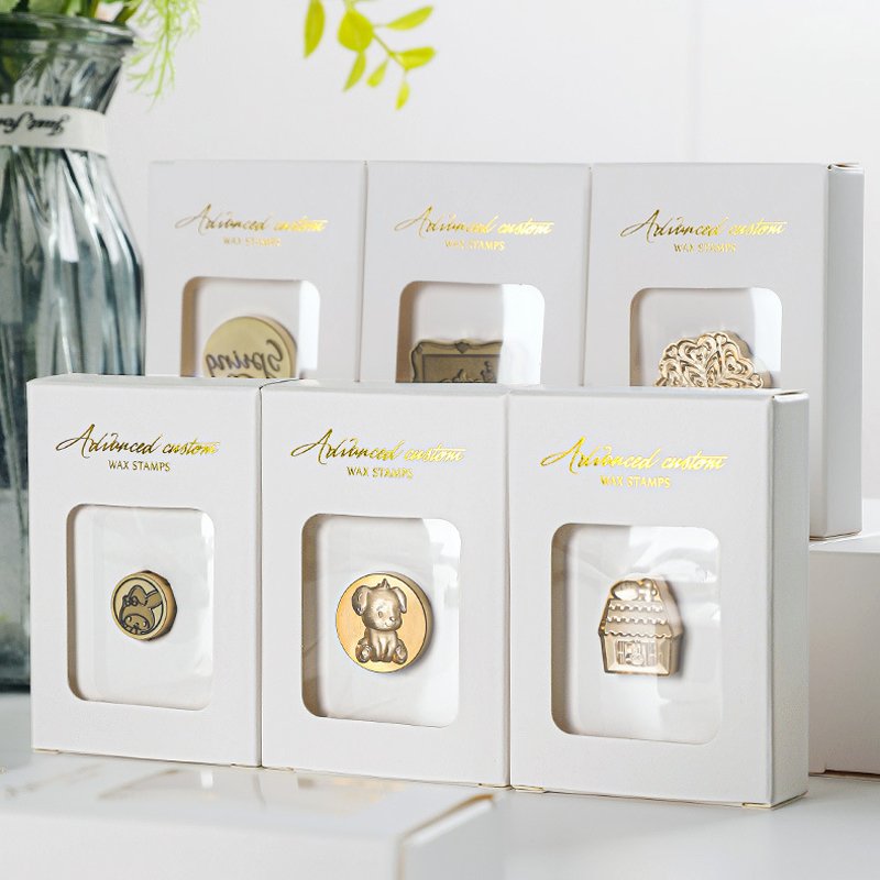 Copper head packaging box, high-quality stamp head storage box, gift decoration small box/manufacturer wholesale