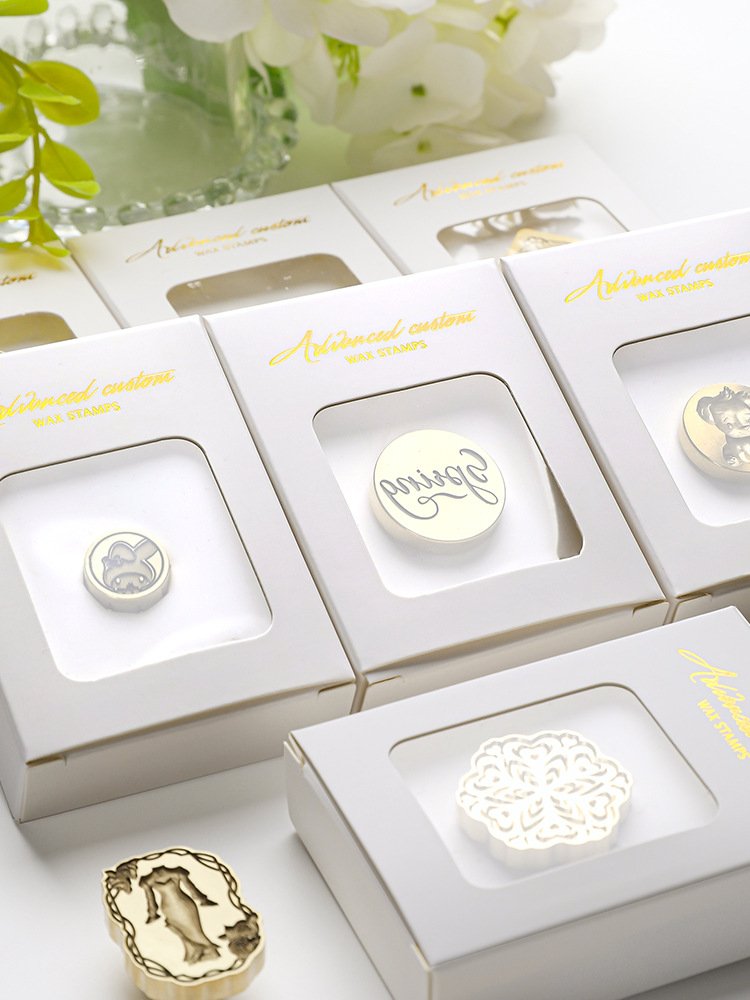 Copper head packaging box, high-quality stamp head storage box, gift decoration small box/manufacturer wholesale