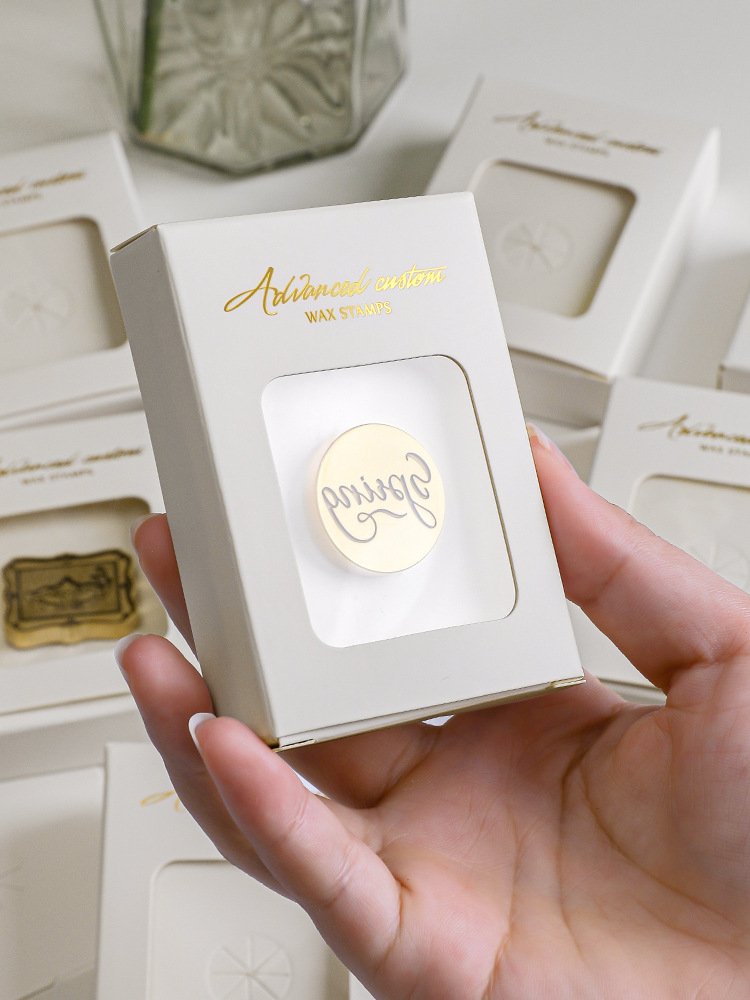 Copper head packaging box, high-quality stamp head storage box, gift decoration small box/manufacturer wholesale