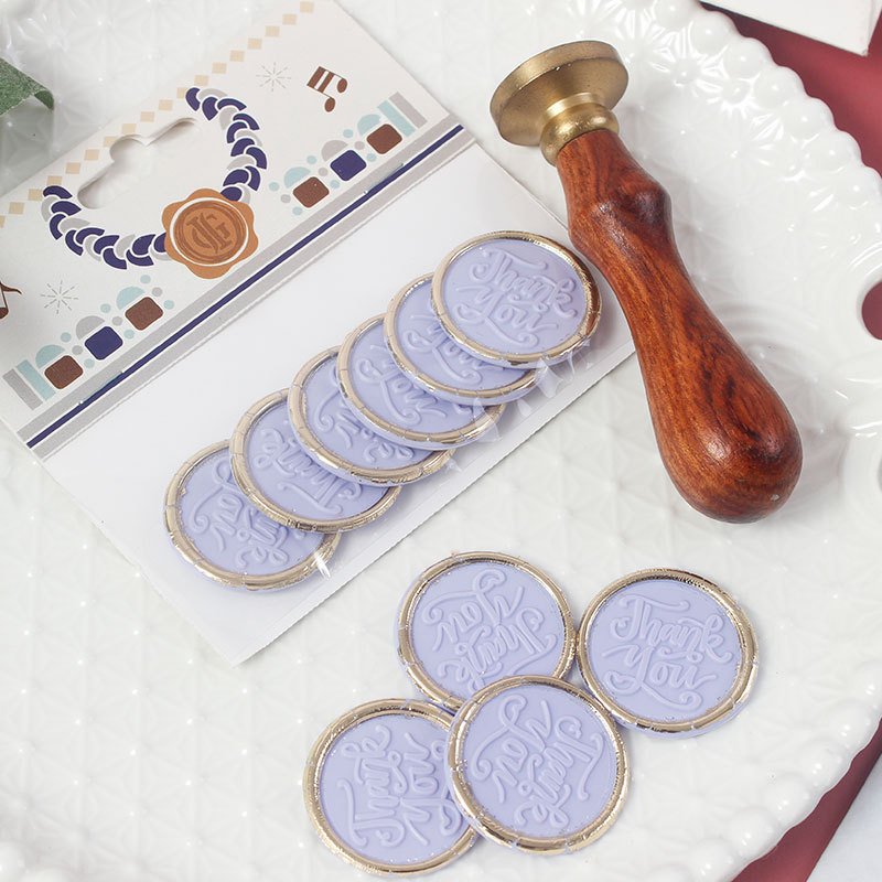 Wholesale Hot Sale Customized Logo 3M Self Adhesive Wedding Wax Seals Stamp Stickers