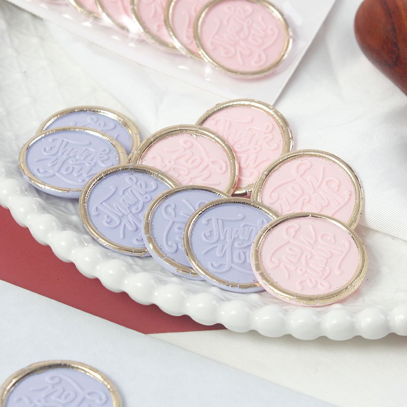 Wholesale Hot Sale Customized Logo 3M Self Adhesive Wedding Wax Seals Stamp Stickers