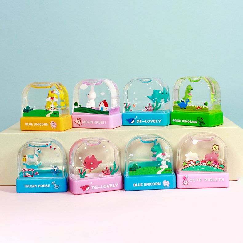 Ready to Ship floating stamps cute toy water world wholesale stamp kids decoration toy stamp for kid