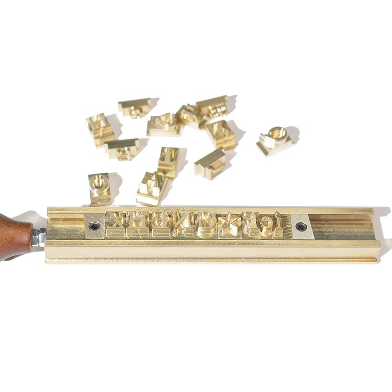 Customized Alphabet Brass Stamps Az Capital Letters Personalized Font 6MM 8mm Brass Alphanumeric Stamps