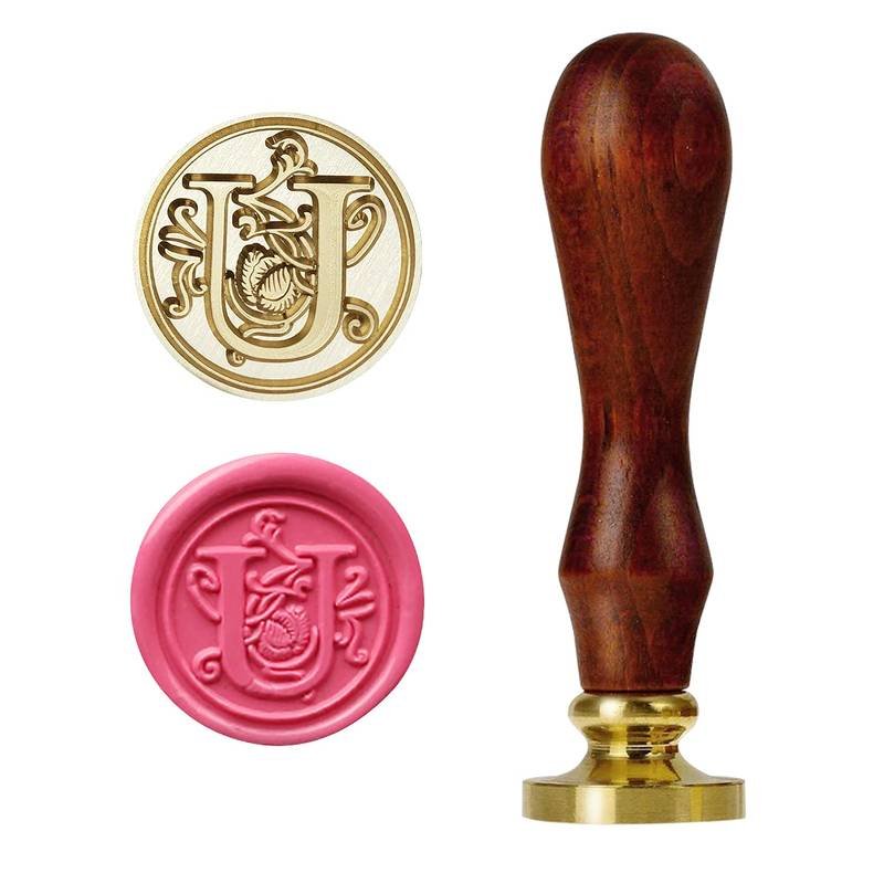 Wholesale Letter M-Z Wax Seal Stamp Custom Business Soap Copper Brass Ice Cube Logo Sealing wax seal stamp